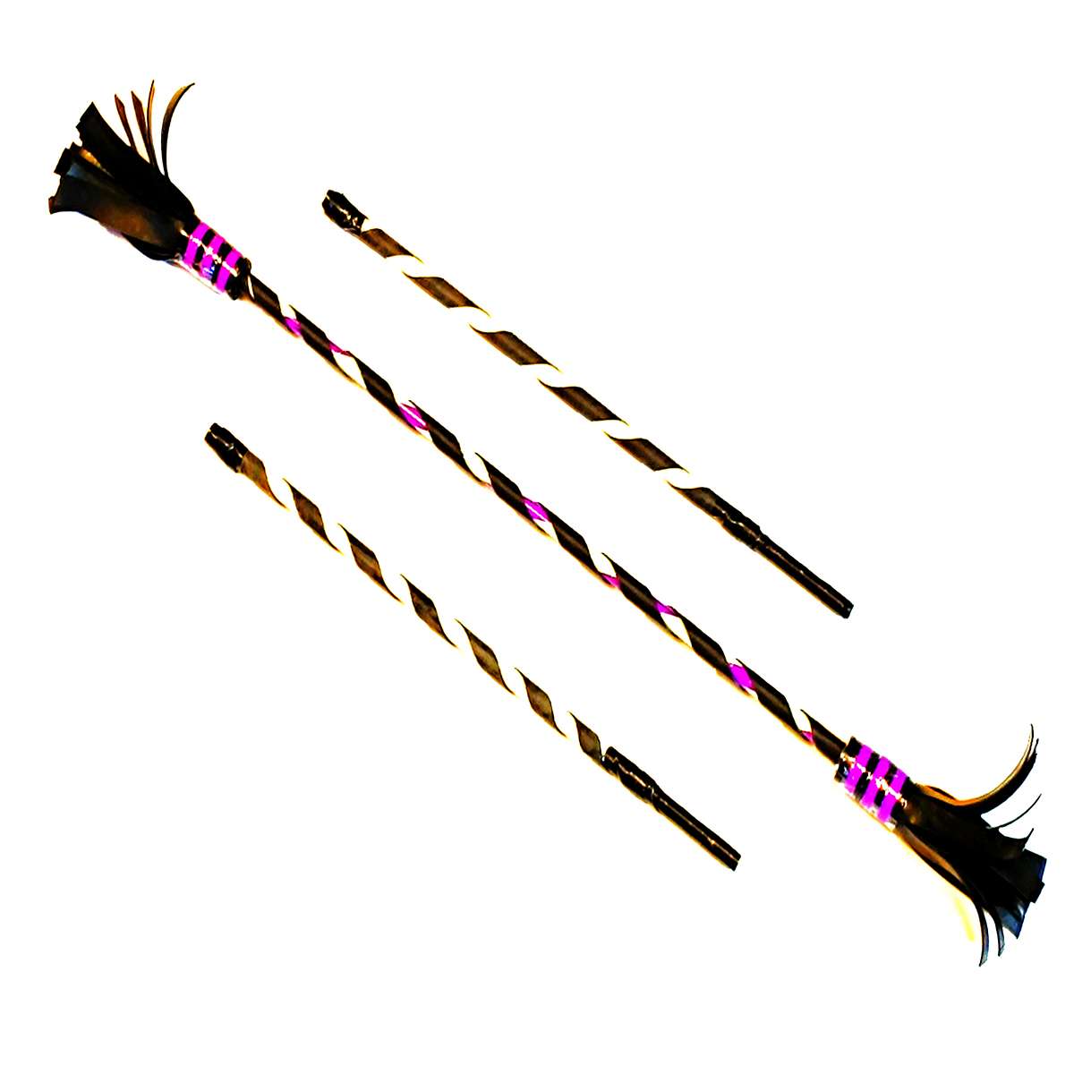 Gumispirálos ördögbot, ördögpálca, virágbot, virágpálca, lila